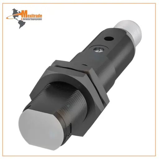 [BOS00JZ] Barreras fotoeléctricas de reflexión cilíndricas con rosca M18 y diferentes tipos de luz