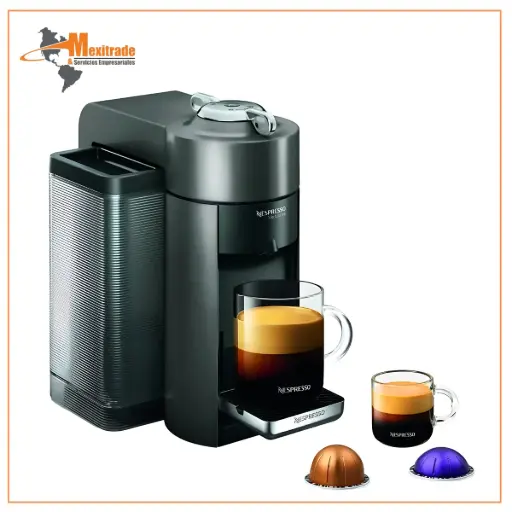 [GCV1-US-BK-NE] Nespresso GCC1-US-GM-NE VertuoLine Evoluo Deluxe - Cafetera y espresso