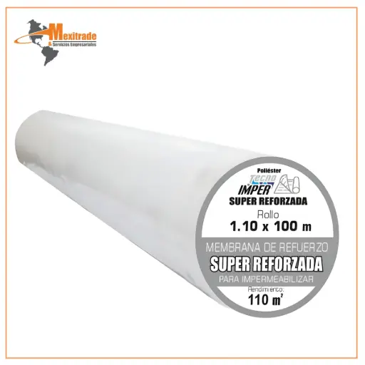 [576204] Malla Impermeabilizante Super Reforzada Rollo 1.10x 100 metros