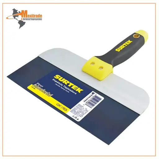 [123112] Espátula tapizadora de acero de alto carbón con mango bimaterial 12"