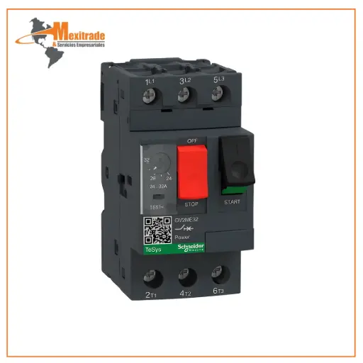 [GV2ME32] Disyuntor Magnético 24–32 A Protección Eléctrica Ajustable