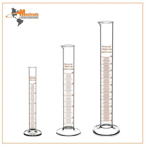 [B0CZ3L1BSH] Cilindro de Medición Graduado, 10 ml / 50 ml / 100 ml 