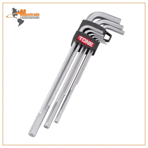 [AL900] LLAVE HEXAGONAL LARGA 9 ESPACIOS