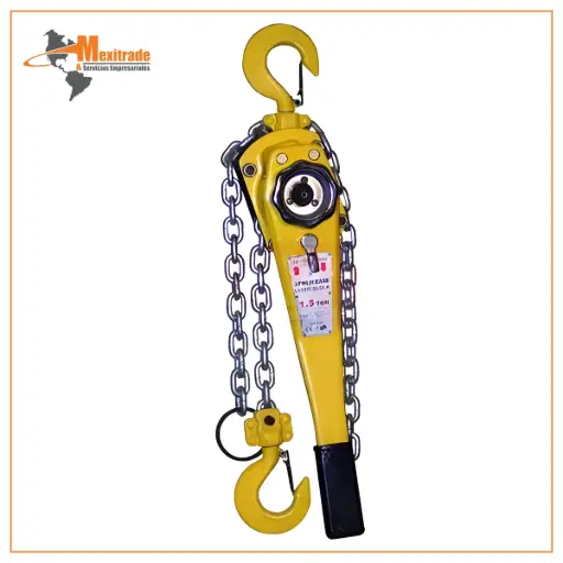 [UNOPLUS-3/4-1.5] YALE Montacargas de Palanca, Capacidad 3/4 Tons, Izaje 1.5 mts, Suspensión Gancho