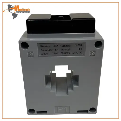 [MFO-30] Transformador De Corriente Tipo Dona 50/5 Amp. Mfo-30