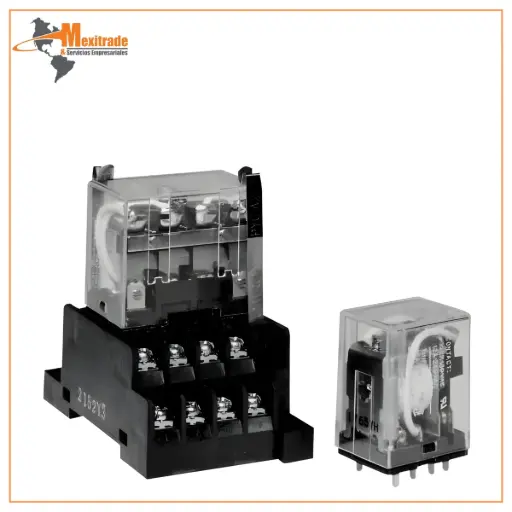 [LY4DC24] Relevador de Potencia, Cubo de Hielo, 4PDT, Voltaje de Bobina 24 VCD