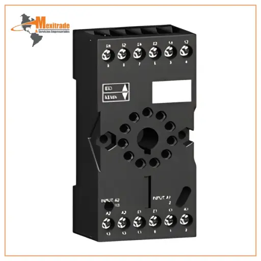 [RUZC3M] Toma para relevador universal Harmony RUZ - con contactos mixtos - conectores