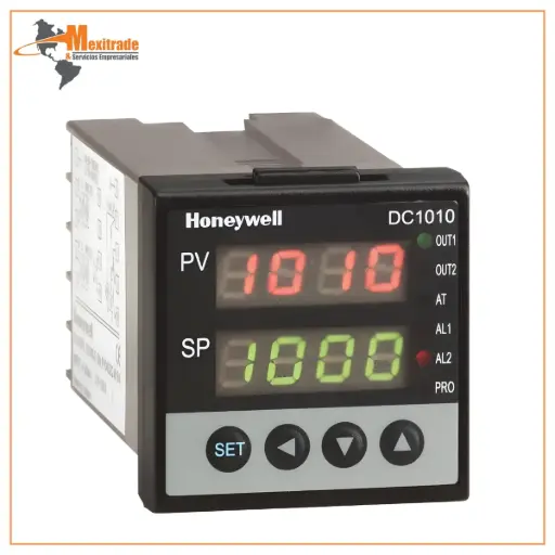 [DC1010CT-101-000-E] Control de temperatura de 1/16 de DIN, alimentación a 120/220 VAC 