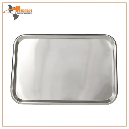 [009-00024] Charola de Acero Inoxidable Calibre 24 – Tamaño Mayo