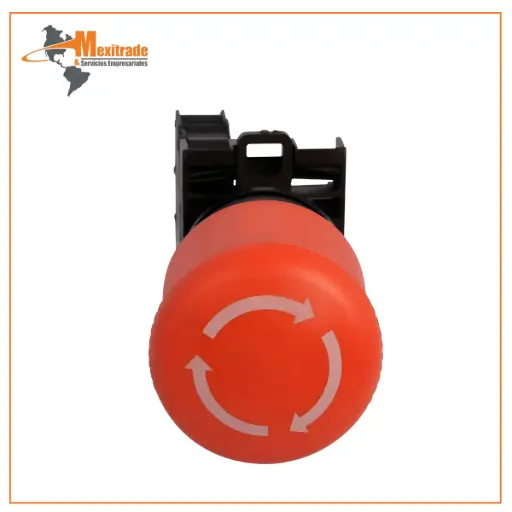 [12200137778] Botón de Paro de Emergencia Eaton M22 (M22-PVT-K01) 22.5 mm