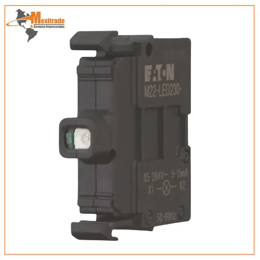 [216559] M22-LED-G, elemento LED verde, 12-30VAC/DC, fijación frontal, bornes roscados.