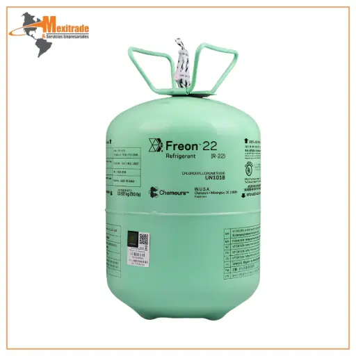 [D221362] Gas Refrigerante R22 Genetron 13.6 kg Verde para Sistemas de Refrigeración