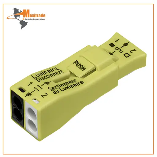 [873-902] Conector WAGO 873-902 | Desconexión de Luminaria 2 Polos - Amarillo