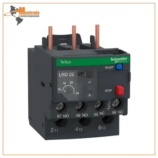 [LRD22] TeSys D Relevador de Protección Térmica Schneider Electric 16–24 A Clase 10A
