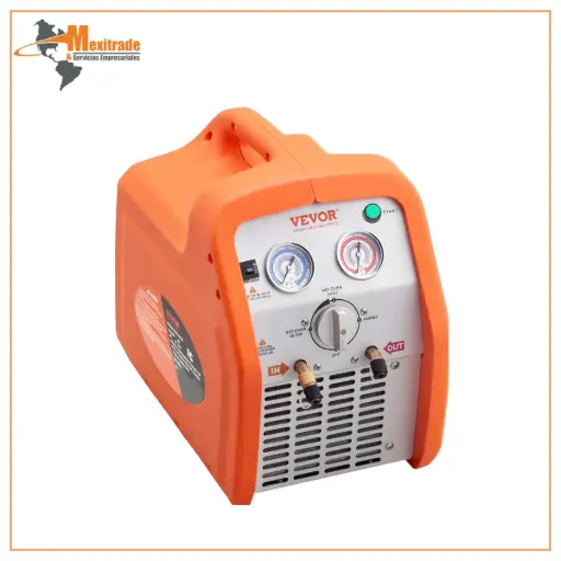 [VEVOR 1HP] VEVOR Máquina de Recuperación de Refrigerante 1 HP – 120V Portátil Doble Cilindro