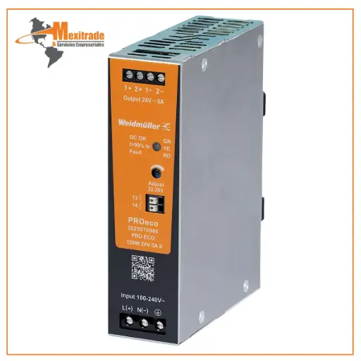 [3025570000] Fuente de Alimentación Weidmüller PRO ECO – 120W 24V 5A