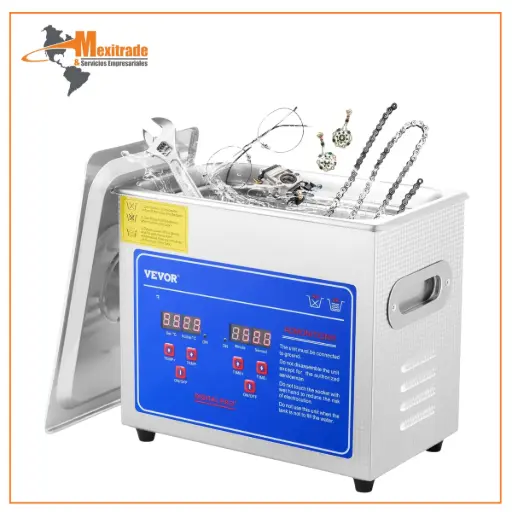 [VEVOR-2,85L] Limpiador Ultrasónico Profesional VEVOR – 2.85 Litros, 40kHz con Calefacción