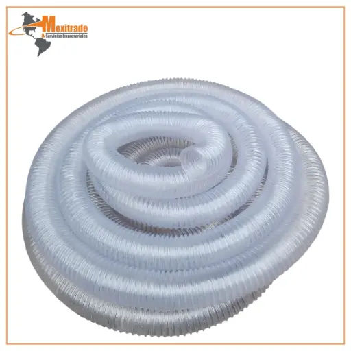 [DTXWQ1] Ducto Manguera Flexible PVC 2 Pulgadas – 5 Metros (Transparente)