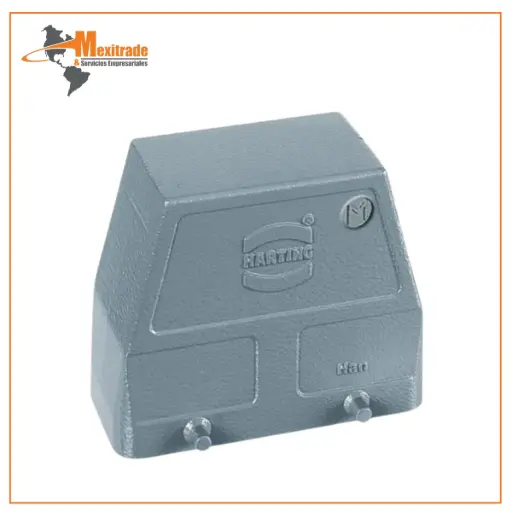 [19 30 016 0528] Carcasa Superior HARTING Han 16B – Entrada Lateral M40 