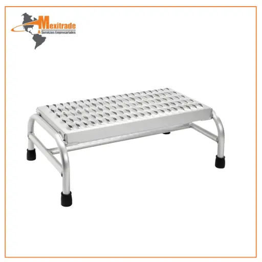 [H-9312] Banco Escalera de Aluminio – 1 Escalón