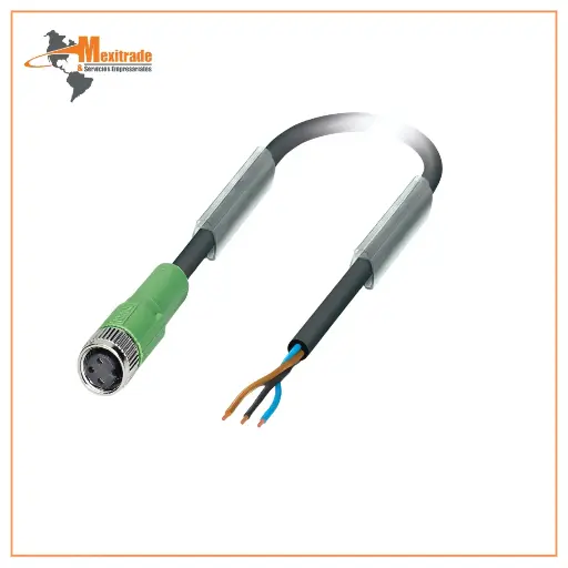 [1669725] SAC-3P- 3,0-PUR/M 8FS - Cable para sensores/actuadores Phoenix Contact