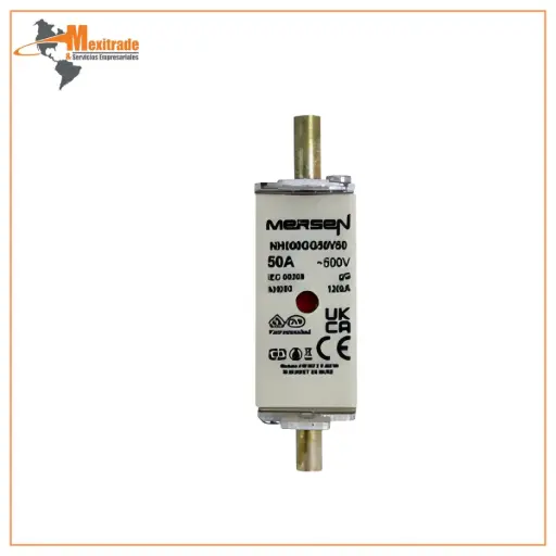 [K214576] Fusible NH Mersen Tipo gG – Tamaño 000 – 50A / 500VAC