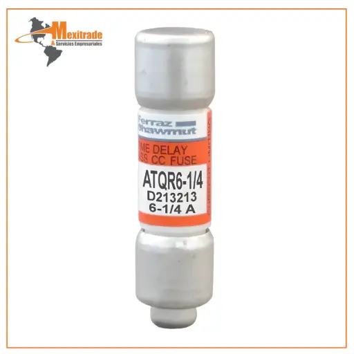 [ATQR6] Fusible Mersen ATDR | 600V 6A Retardado Clase CC 10x38mm