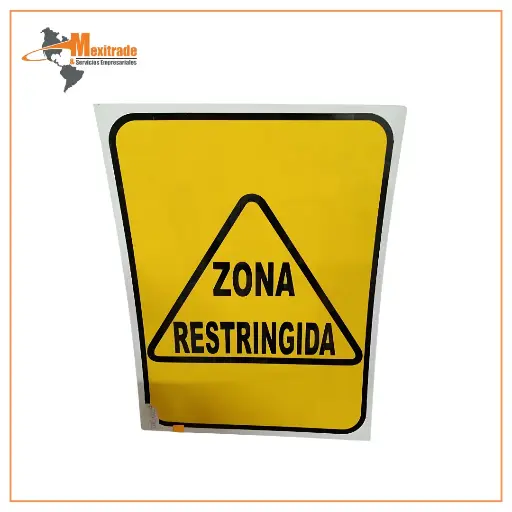 [040-0084] Señalamiento "ZONA RESTRINGIDA"