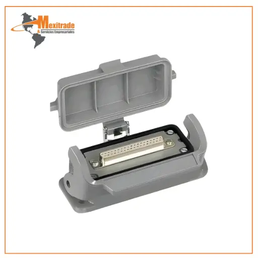 [09 30 000 9969] Placa Adaptadora HARTING Han 16B – Para D-Sub 50 (Chica / Perfil Bajo)