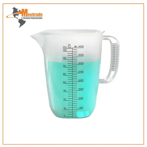 [LV-measuring] Jarra Medidora 4Lts Luvan Taza Medidora De Plástico 4000 Ml Graduada Resistente LV-measuring