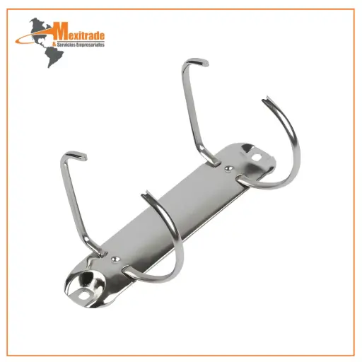 [HE-47K] Mecanismo para Carpeta de 2 Argollas en "D" Recto – 1 pulgada [Pack 10]