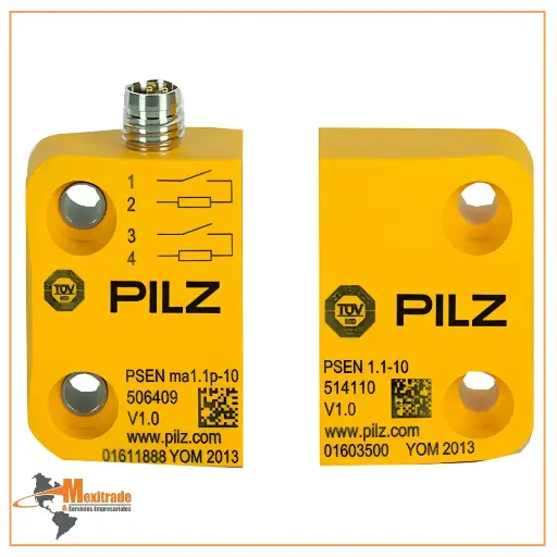 [506411] Sensor de Seguridad Pilz PSEN ma1.1p-10 con Actuador PSEN1.1-10