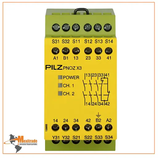 [774310] PNOZ X3 24VAC 24VDC 3n/o 1n/c 1so