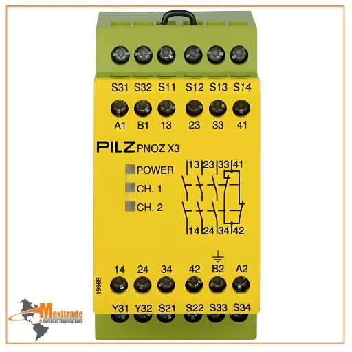 [774318] PNOZ X3 230VAC 24VDC 3n/o 1n/c 1so