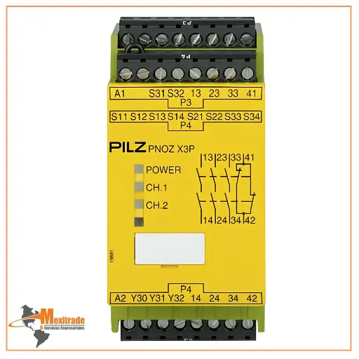 [777310] PNOZ X3P 24VDC 24VAC 3n/o 1n/c 1so