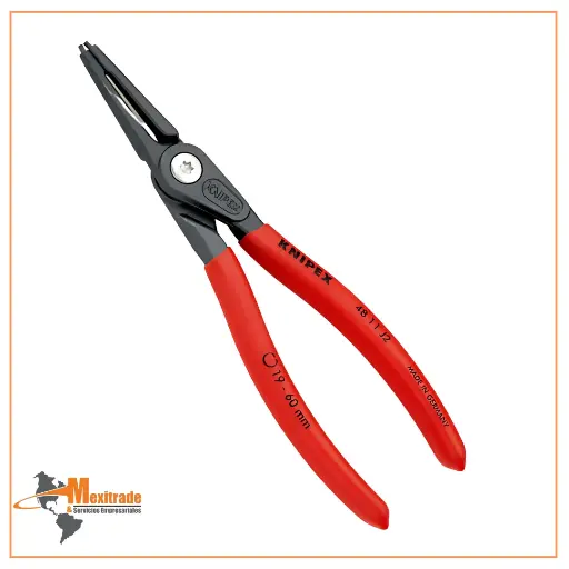 [48 11 J4 SB] Knipex 48 11 J4 SB – Pinza de precisión recubierta para anillos de retención interiores en taladros – 320 mm