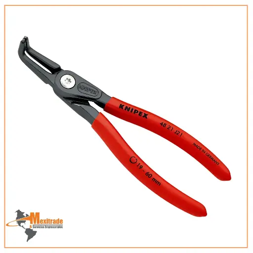 [48 21 J41 SB] Knipex 48 21 J41 SB – Pinza de precisión para anillos de retención interiores de 305 mm