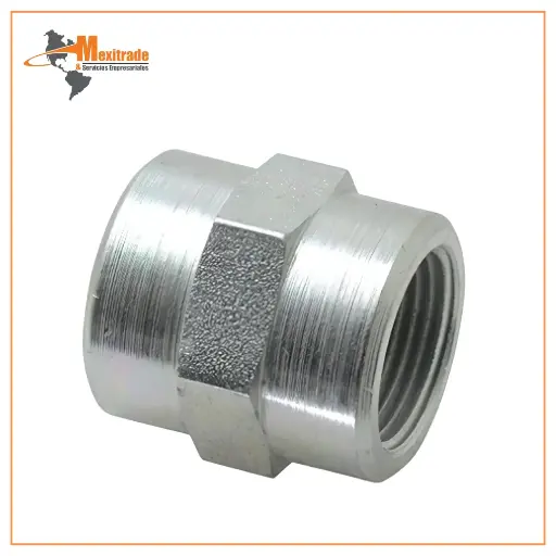 [COPLE EN 3/4" NP] COPLE EN 3/4" NPT HEMBRA RECTA, ACERO