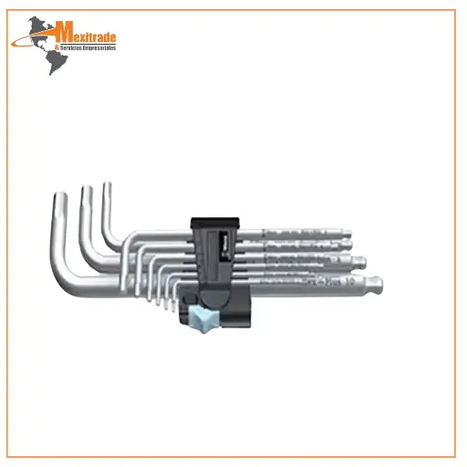 [05022720001] 3950 PKL Juego de 9 Piezas, Métrico, Inoxidable WERA