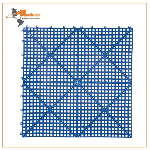 [H-9694BLU] Dri-Dek H-9694BLU – Tapete modular 12 x 12" azul, antiderrapante