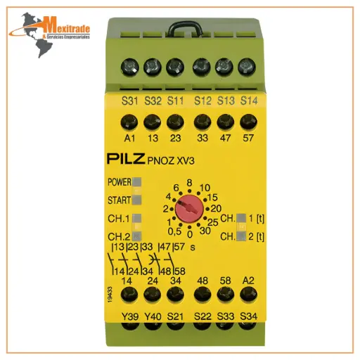 [774540] Relevador de Seguridad PNOZ XV3 24 VDC 3 NA / 2 NA T