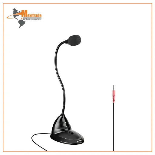 [MIC-525] Micrófono para PC o laptop, con cuello flexible