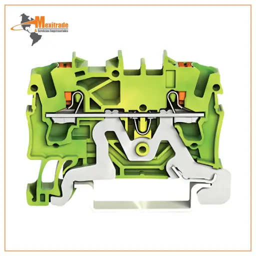 [2202-1207] Clema 2 conductores, verde-amarillo, 22-