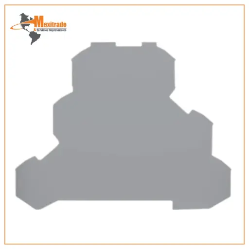 [2002-3291] Tapa para clema, triple piso 22-12 gris