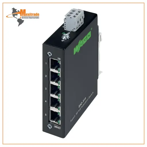 [852-111] Industrial-ECO-Switch; 5 puertos 100Base-TX; negro 