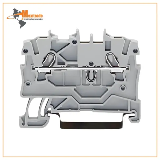 [2000-1201] Borna de paso para 2 conductores; 1 mm²