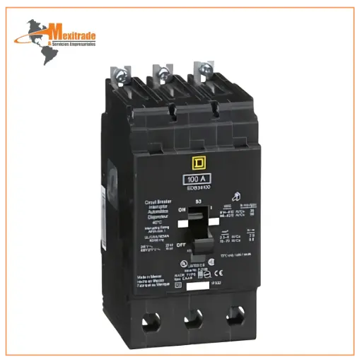 [EDB34100] EDB34100 Schneider Electric Interruptor mini atornillable marco E Square D de 3 Polos