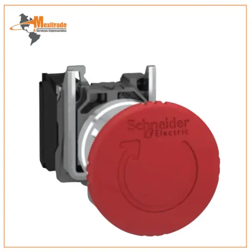 [XB4BS8442] Paro de emergencia Harmony de 40 mm ancho, color rojo